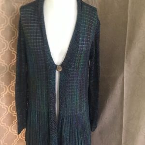 🌟SALE🌟3/$25 Long one button front sweater XL